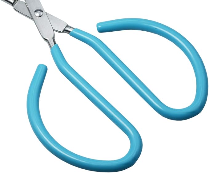 HINMAY Kitchen Scissor Tongs 10-Inch with Comfort-Grip Handle Heavy Duty Stainless Steel Scissor Cooking Tongs