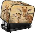 2 Slice Toaster Cover Giraffe Animal Cute Toaster Covers Two Slice Wide Slot Waterproof and Dustproof Covers for Wide Slot Toasters and Small Appliances Kitchen Decor Gifts