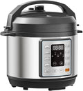 NEWBULIG 10-In-1 Electric Pressure Cooker, 3 Quart Multi Cooker for Rice, Stew and Steam, Small Programmable Stainless Steel Pot with Slow Cook Function and Ceramic Inner Pot