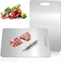 Katori Titanium Cutting Board,100% Pure Titanium Cutting Boards for Kitchen Non Toxic,Double Sided Dishwasher Safe Cutting Board for Meat,Fruits and Vegetables,Easy To Clean(1PC-L:15.35 * 11.02)