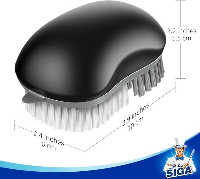 MR.SIGA Fruit and Vegetable Cleaning Brush with Non Slip Comfortable Grip | Potato scrubber brush, non slip fruit scrub brush