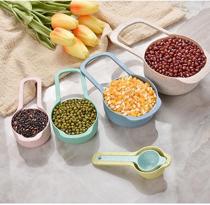 Mixing Bowls, Nesting Baking Bowls with Colander & Fine Mesh (Wheat-10PCS) | BPA-Free, Lightweight, Impact-Resistant, Rinse, Drain, Measure, Repeat, Colorful — Without the Risk.