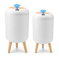 Pukomc 2 Pack Automatic Trash Can 12L /3 Gallon and 10L /2.64 Gallon | Bathroom Trash Bin with Lid Touchless Small Smart Motion Sensor Garbage Cans for Kitchen, Bathroom,Living Room and Bedroom