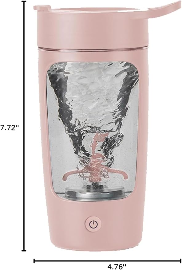 Electric Shaker Bottle 22oz Rechargeable Self Stirring Cup BPA Free Tritan | Portable, leak-proof, easy clean, powerful motor. For protein, coffee, milk, gym, kitchen, office, school, travel