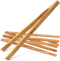 4 Pcs Wooden Toaster Tongs | 10-Inch Premium Ashwood Kitchen Utensils | Easy-Grip, Anti-Slip Design for Toast, Fruits, Bread, Pickles, Bacon, BBQ, and Parties