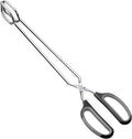 HINMAY Scissor Tongs 16" Extra Long Stainless Steel Barbecue Grilling Tongs | Black Handle