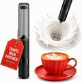 Portable Milk Frother Handheld - Travel Coffee Frother Handheld | Coffee Mixer Wand - Coffee Stirrers Electric - Electric Whisk Frother For Protein Powder - Battery Operated Drink Mixer Wand