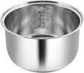 Stainless Steel Inner Pot Compatible with Zojirushi NS-TSC10 Rice Cooker | Replacement for Zojirushi NS-TSC10, 5.5-Cup (Uncooked), Food-Grade 304, Coating-Free, Dishwasher Safe