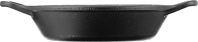 Lodge 8 Inch Pre-Seasoned Cast Iron Skillet - Dual Assist Handles - Use in the Oven, Stove, Grill, or Over a Campfire - Black (Pack of 3)