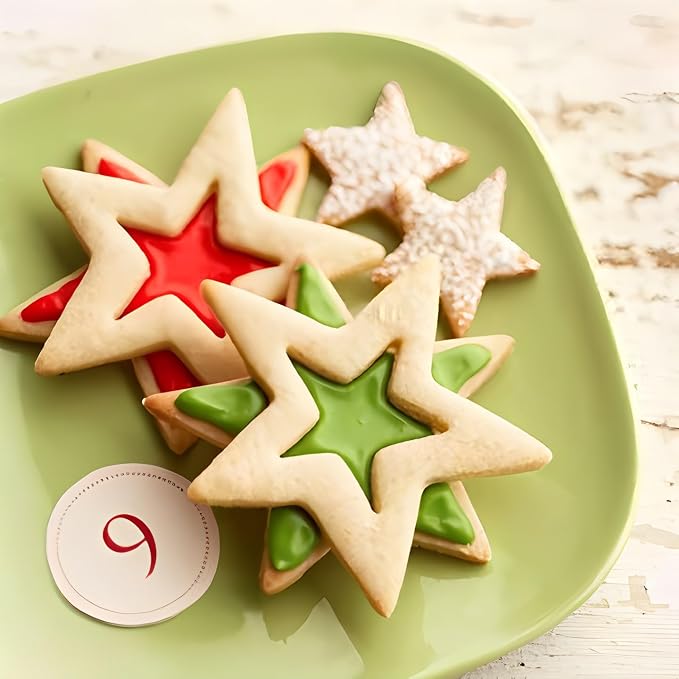 MrCookie Star Cookie Cutters Set,5pc Thickened Stainless Steel.