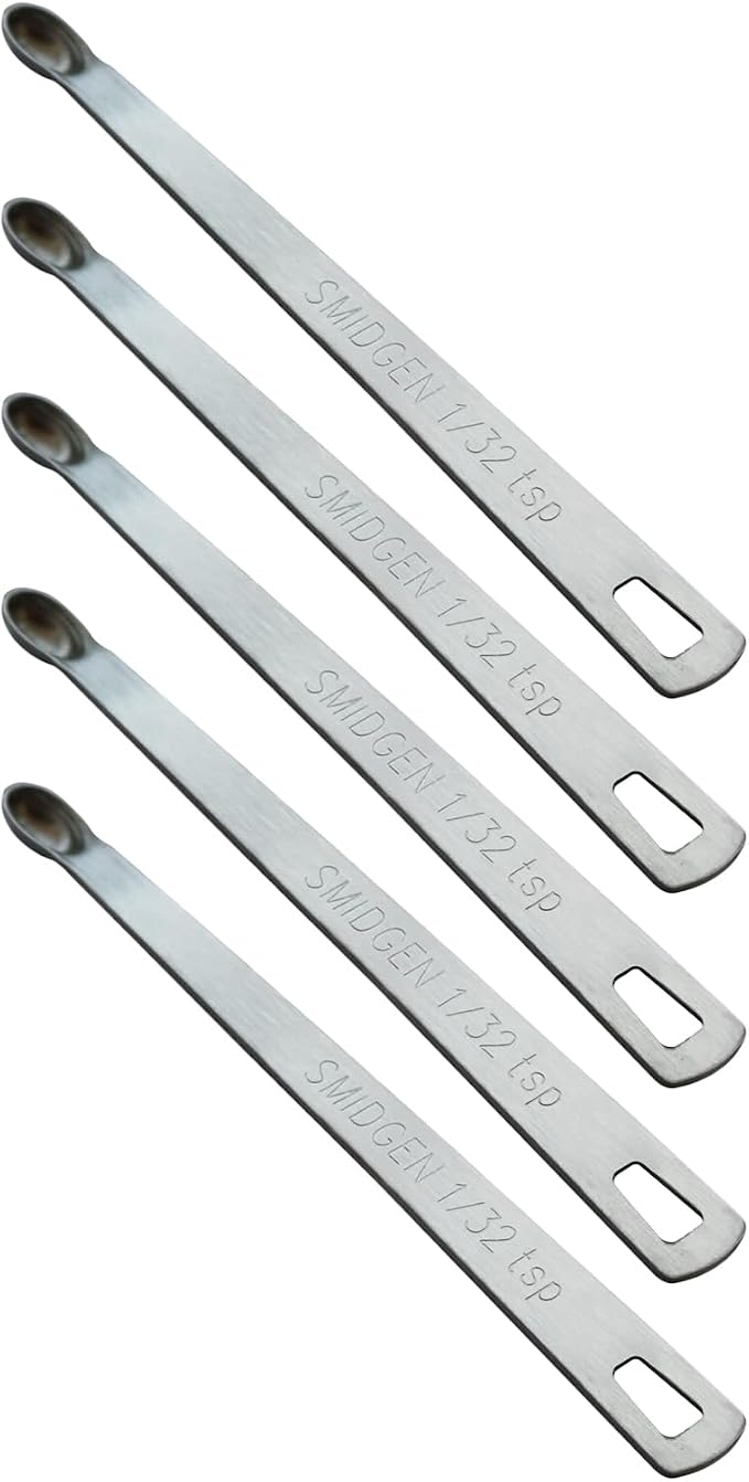 5PCS 1/32tsp(0.16ml) Mini Measuring Spoon, Small Teaspoon for Tiny Amounts | High Precision, Food-Grade, ‌Rust-Free, Dishwasher-Safe, Easy-Read Markings, Multi-Purpose, Sturdy & Durable