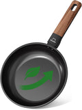 Non Stick Frying Pan Skillet, Titanium Coating Fry Pan Egg Pan Omelet Pan Nonstick, Healthy Induction Cookware Chef's Pan, PFAS PFOA & PTFE Free (8 Inch)