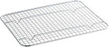 OCS Parts 8" x 10" Stainless Steel Pan Grate for 1/2 Size Steam Table Pans | Footed Cooling Pan Grate for Steam Tables, Baking, and Hotel Pans