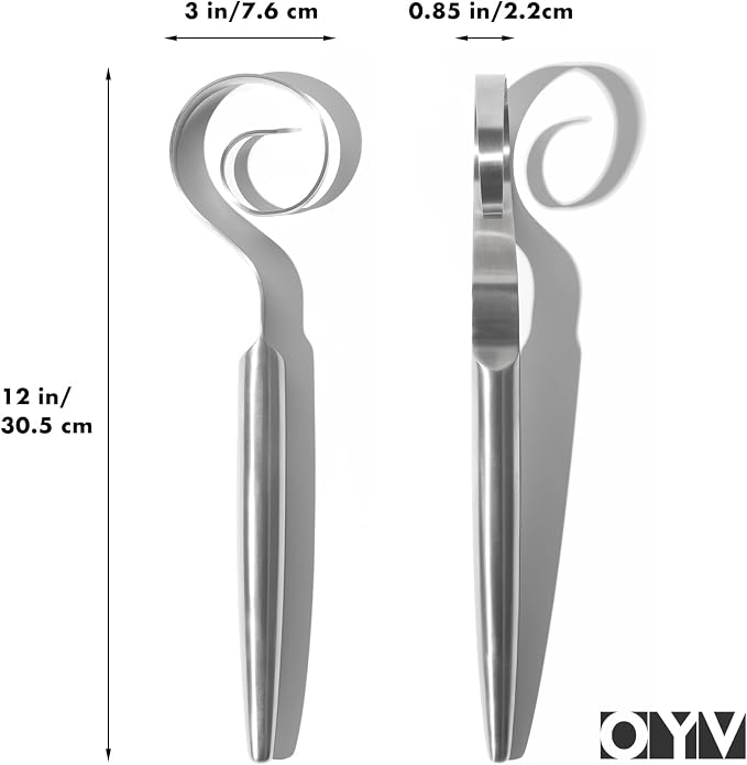 OYV 12" Seamless Dough Whisk, 18/10 Stainless Steel, Danish Dough Whisk | 2.5X Faster Mixing, Bread Whisk For Sourdough, Pizza, Cookies And Pastry, Ergonomic Grip, Dishwasher Safe, Easy To Clean