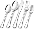 Compralo Silverware Set for 12, Stainless Steel 60 Piece Flatware Set | Mirror Polished Cutlery Set Include Knife Fork and Spoon for Home Kitchen Restaurant Party, Dishwasher Safe