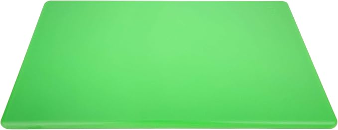 Commercial Grade Green Cutting Board - 18 x 12 Inch 1/2" Thick HDPE Dishwasher Safe for Salad, Vegetables, Fruit, Large Size