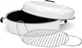 Granite Ware 18-Inch Covered Oval Roaster - Speckled White, Set of 3