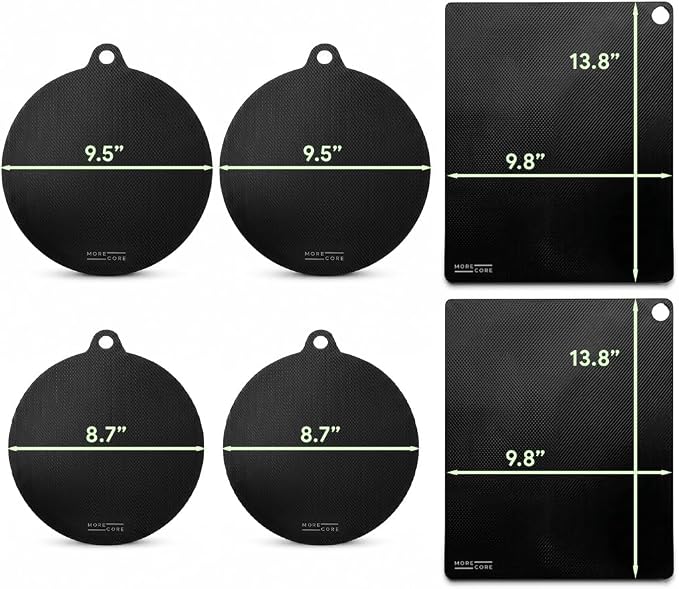 Induction Cooktop Protector Silicone Mat Hob Cover 6 Pieces | Kitchen essentials: silicone mats protect induction cooktops from scratches, spills & heat damage.