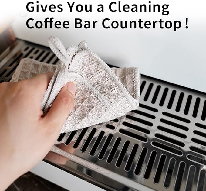 watchget Barista Microfiber Cloths 8 Pack (12"x12")