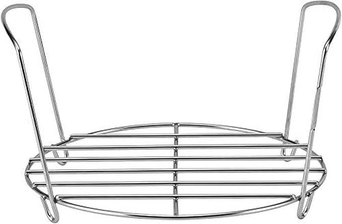 Instant Pot Stainless Steel Wire Roasting Rack with Handles - Durable 18/8 Stainless Steel, For Healthier Meals, Multi-Use Rack for Roasting & Serving, Fits 6-Quart & 8-Quart Cookers, Dishwasher Safe | Supports roasts, seafood & vegetables, protects fr...