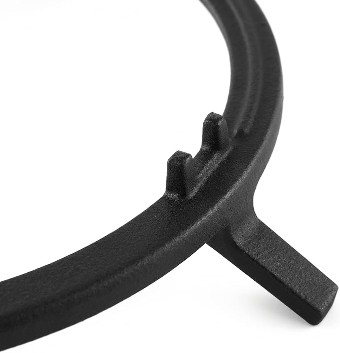 Charbrofire Wok Ring, Wok Support Ring Gas Stove Parts Compatible with GE Stove Cast Iron Burner Grate Stand W10216179 Whirlpool Kitchenaid Samsung Bosch Jenn Air Kitchen 7 Inch Stove Accessories