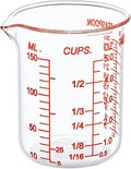High Borosilicate Glass Measuring Cup-V-Shaped Spout，Glass Measuring Beaker for Kitchen or Restaurant, Easy to Read, 150 ML (5 Oz)-Single