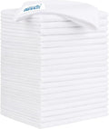 HOMEXCEL White Microfiber Cleaning Cloth 20 Pack 11.5 x 11.5 inch Microfiber Towels for Cars Ultra Absorbent Car Washing Cloth Lint Free Streak Free Cleaning Rags for Car, Kitchen Window