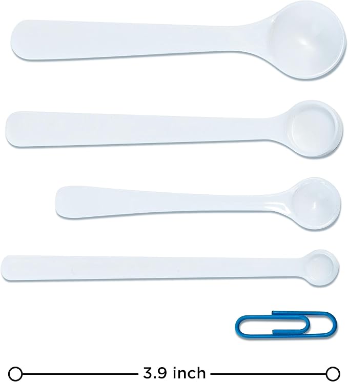 Dosing spoon | milligram measuring spoons set of 7 | exact dosing from 6 mg to 1g | mg measuring spoons for powder