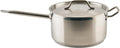 Winco 10 qt Stainless Steel Sauce pan with Cover | Heavy-duty, Tri-ply construction, Helper handle, Great for Cooking and Food Preparation
