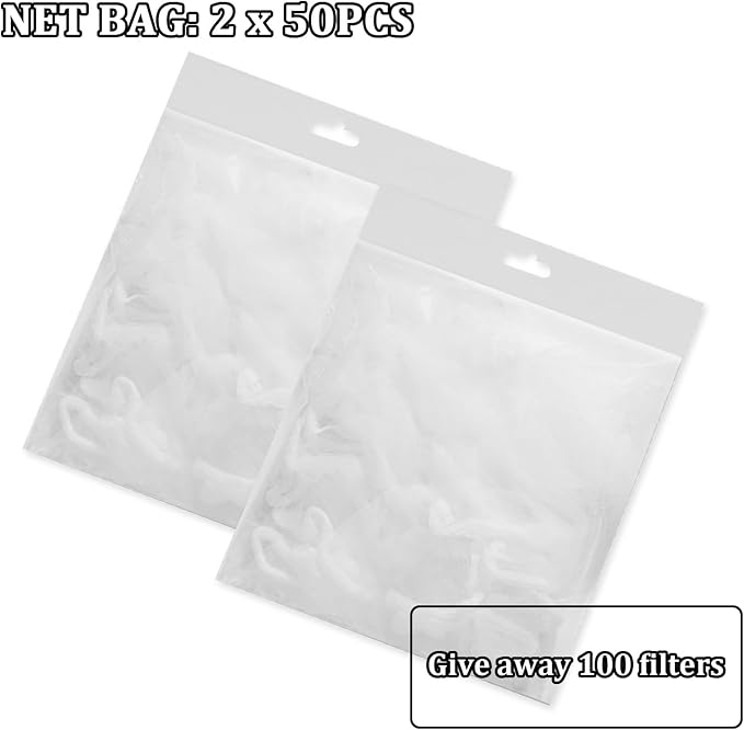 Kitchen Sink Strainer with 100 PCS Filter Mesh Bag, Food Waste Filter Basket, Suction Cup Folding Washing Vegetables and Fruits Drying Bag Holder(Grey)