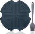 YuCool Air Fryer Trivets Silicone for Ninja Crispi, Hot Pads for Ninja Crispi Glass Air Fryer Accessories, Heat-Resistant, Non-Slip, Protection for Countertop, Blue