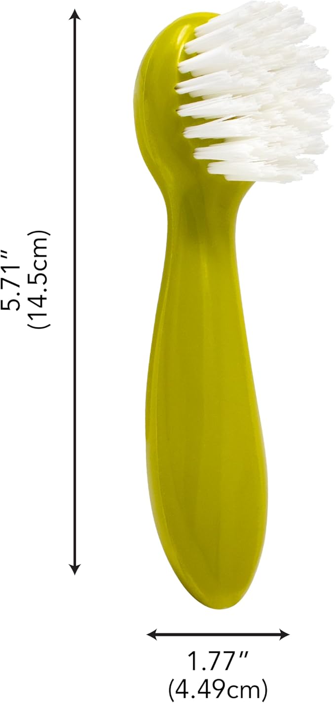 Joie Potato Scrub Brush, Ergonomic Easy Grip Handle, Cleans Fruits and Vegeables of All Types | Ideal for Potatoes and Hard Vegetables, BPA-Free and Top Rack Dishwasher Safe