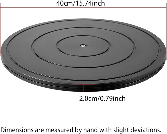 ZZRANYE 16 Inch Heavy Duty Rotating Swivel Stand - 360 Degree Rotating Lazy Susan Base with Steel Ball Bearings for Model Base/Plants/Crafts Stand/Monitors/TV/Potted Plants