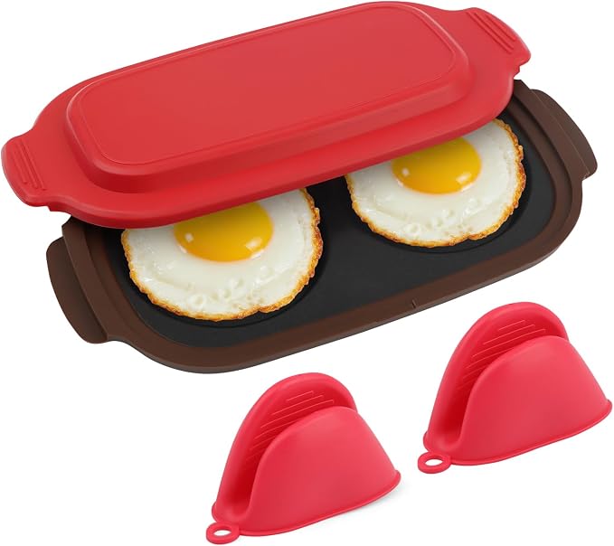Microwave Egg Cooker, 2 Cavity Microwave Egg Poacher