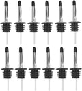 Pafusen 12 Pack Liquor Bottle Pourers, Liquor Pour Spout for Liquor Bottles, Stainless Steel Olive oil Dispenser Spout, Alcohol Pourer Spouts Dust Caps Covers, Sliver
