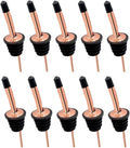 24 Pack Liquor Pour Spouts Set - Stainless Steel bottle spout and Liquor Pourers Dust Caps Covers Rose Gold
