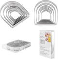 MrCookie Door Arch Cookie Cutters Set,5pcs Thickened Stainless Steel.