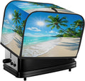 4 Slice Toaster Cover Palm Beach Coastal Ocean Toaster Covers Four Slice Wide Slot Waterproof and Dustproof Covers for Wide Slot Toasters and Small Appliances Kitchen Decor Gifts