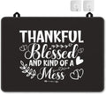 Thankful Blessed and Kind of a Mess Stove Top Cover for Electric Stove,Extra Thick Natural Rubber Glass Top Protector,Prevents Scratching,Expands Usable Space 28 x 20