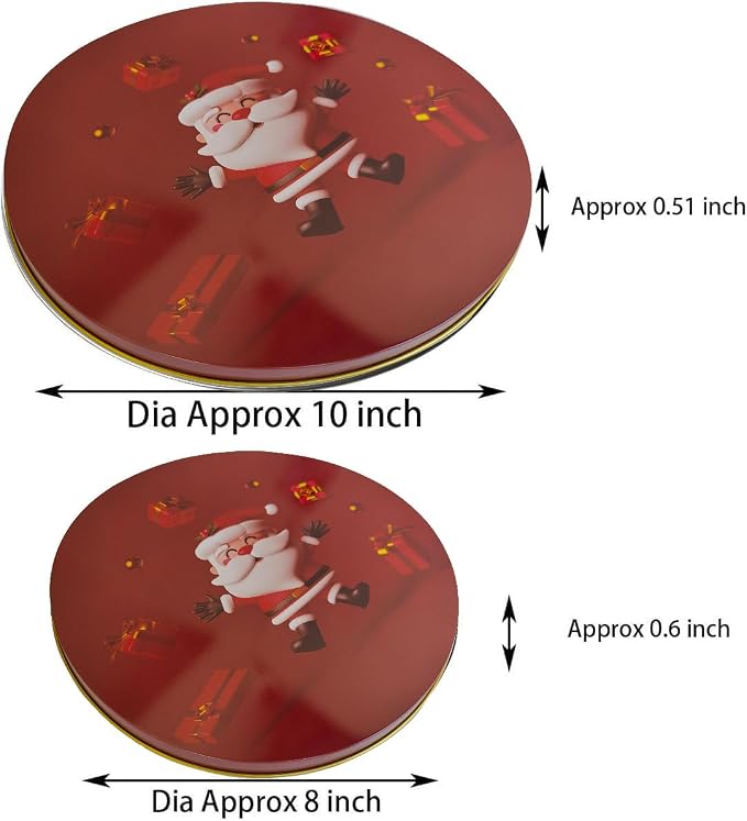 Kerixi Electric Stove Burner Covers Range Top For Expanding Counter Space Stovetop Decor (Santa Claus)