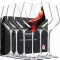 coccot Wine Glasses,White Red Wine Glasses Set of 6,Lead-Free Premium Crystal Clear Glass,Hand Blown Italian Style Burgundy Long Stem Wine Glasses,Great Gift Packaging(16oz,6pack)