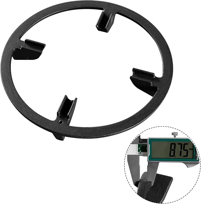 Wok Ring, 9 Inch Wok Support Ring Gas Stove Cast Iron Non Slip Gas Stove Top Burner Rings Wok Pan Stand Holder Gas Range Replacement Parts for GE, KitchenAid, Samsung, Whirlpool, Kenmore, Frigidaire