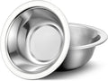 304(18/8) Stainless Steel Mixing Bowls for Kitchen, 2 Pack 5.5" Small Metal Mixing Cooking Bowls Set Stackable for Baking Serving Cooking Food Prep Storage Dishwasher Safe Lightweight