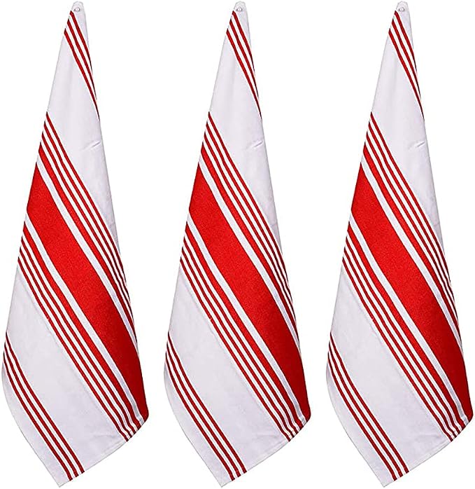 Urban Villa Kitchen Towels Cotton Dish Towels 20”x30” (Set of 3) Chillired