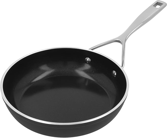 Demeyere AluPro 5, Ceramic 8-inch Aluminum Nonstick Fry Pan, Ceramic Nonstick Coating, Lightweight Construction, Compatible with all Cooking Surfaces