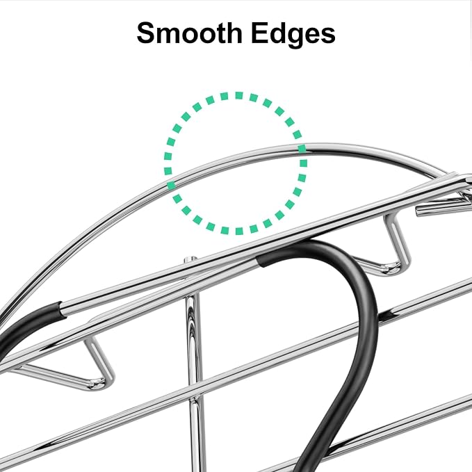 Steamer Rack Trivet for Instant Pot 6 Qt & 8 Qt with Silicone Handle | 7.7-inch 304 Stainless Steel Steam Rack with Foldable Long Heat Resistant Handles for Pressure Cooker, Steaming, Cooking