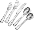 Silverware Set for 12,60 Piece Stainless Steel Flatware Cutlery Utensil Set | KINGSTONE Heavy Duty Utensils, Modern Design, Mirror Polished Knives Fork and Spoon,Dishwasher Safe for Wedding Housewarming