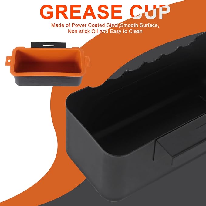 Grease Trap for Blackstone，Griddle Grease Catcher/Grease Cup/drip Tray/drip Pans for Blackstone griddle-17, 22, 28, 30 & 36 inches.