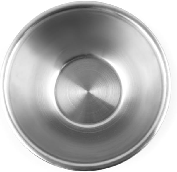 Fox Run Brands 1/2-Quart Stainless Steel Mixing Bowl, Silver | Perfect For Dips, Sauces, Eggs & Dressings | Stable Flat Base | Durable & Dishwasher Safe Stainless Steel Bowl | Mix & Serve
