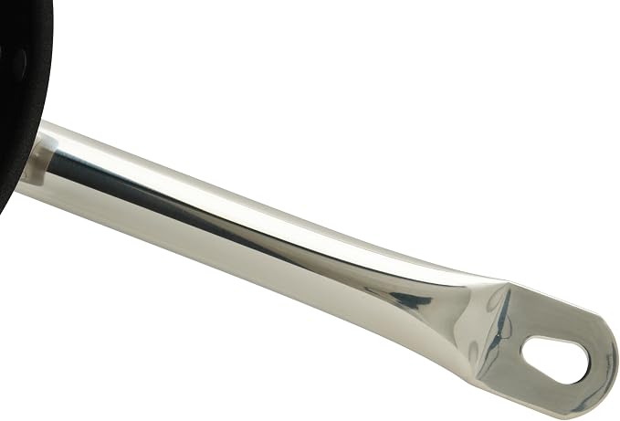 Winco 8" Stainless Steel Fry Pan, Non-Stick | Dishwasher safe, Induction compatible, Great for Sauteing, Searing, Frying and Restaurant Kitchens